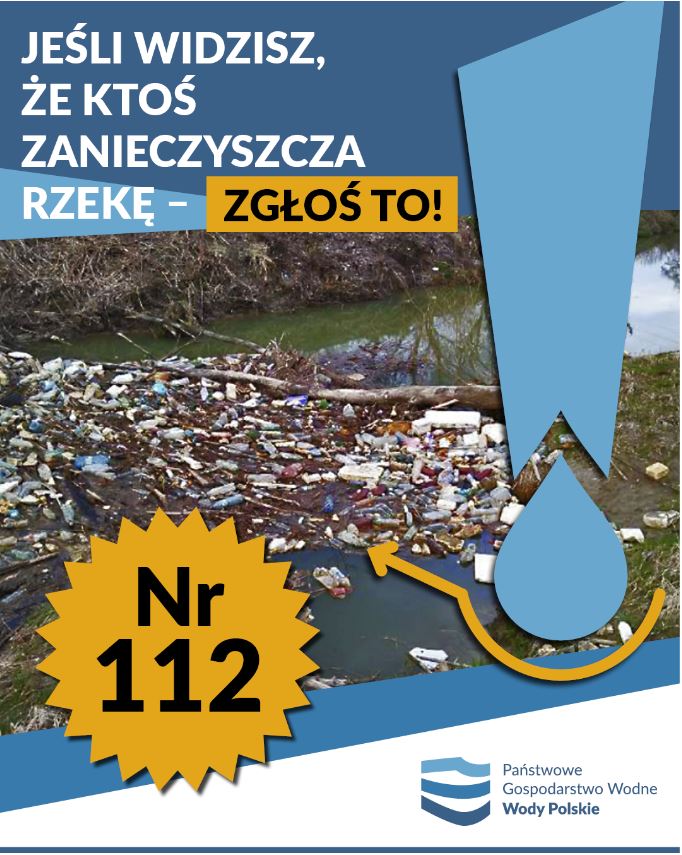 plakat na stronę zanieszczyszanie rzek 112